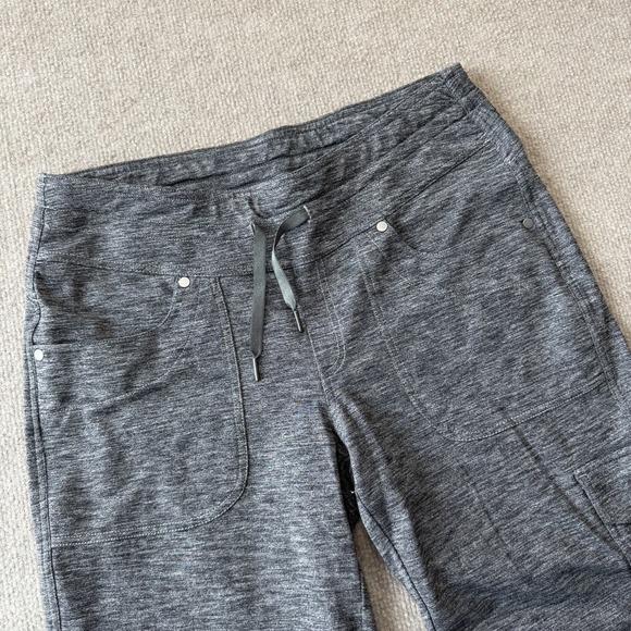 Kuhl Pants - Kuhl Mova Relaxed Leg Pants Gray Heather Drawcord Womens Size 8 Athletic Cargo